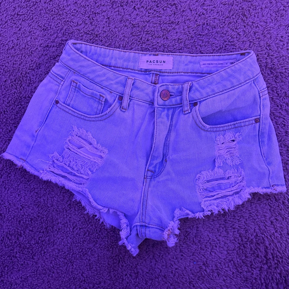 pacsun denim jean shorts